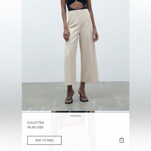 NWT Zara Trousers/Culottes